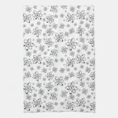 原子レトロ原子年齢パターン キッチンタオル (縦)