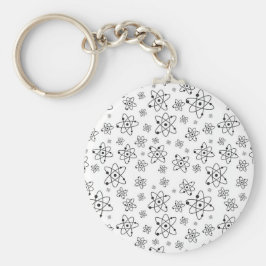 原子レトロ原子年齢パターン キーホルダー