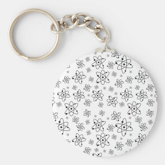 原子レトロ原子年齢パターン キーホルダー (正面)