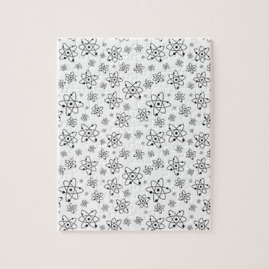 原子レトロ原子年齢パターン ジグソーパズル (縦)