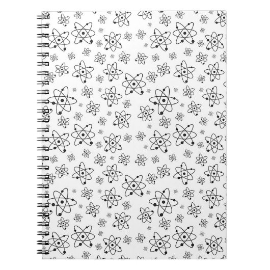原子レトロ原子年齢パターン ノートブック (正面)