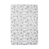 原子レトロ原子年齢パターン バスマット (正面縦)