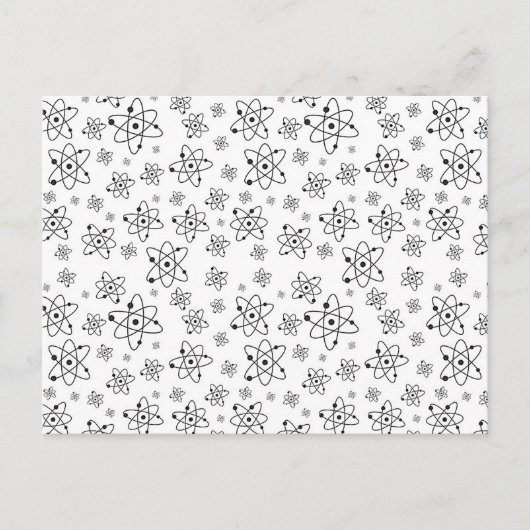 原子レトロ原子年齢パターン ポストカード (正面)