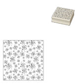 原子レトロ原子年齢パターン ラバースタンプ (押印)