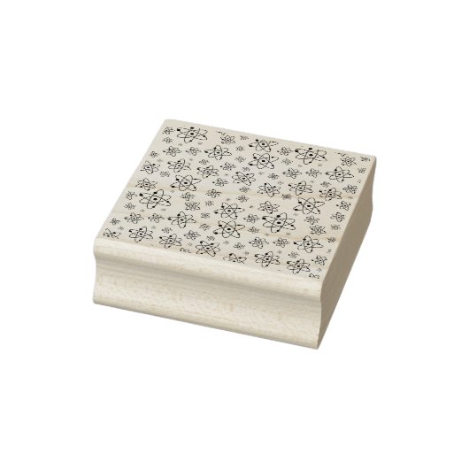 原子レトロ原子年齢パターン ラバースタンプ (スタンプ)