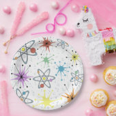 原子レトロ ペーパープレート (パーティー)