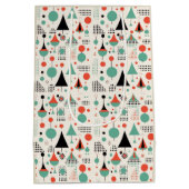 原子中世紀のクリモダンスマス ミディアムペーパーバッグ (裏面)