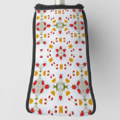 原子中世紀の花ヴィンテージ ゴルフヘッドカバー (回転90)