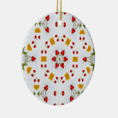 原子中世紀の花ヴィンテージ セラミックオーナメント (右)