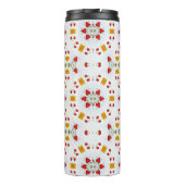 原子中世紀の花ヴィンテージ タンブラー (裏面)