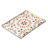 原子中世紀の花ヴィンテージ ノートブック (左側)