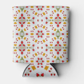 原子中世紀の花ヴィンテージ 缶クーラー (正面)