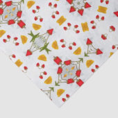 原子中世紀の花ヴィンテージ 薄葉紙 (詳細)