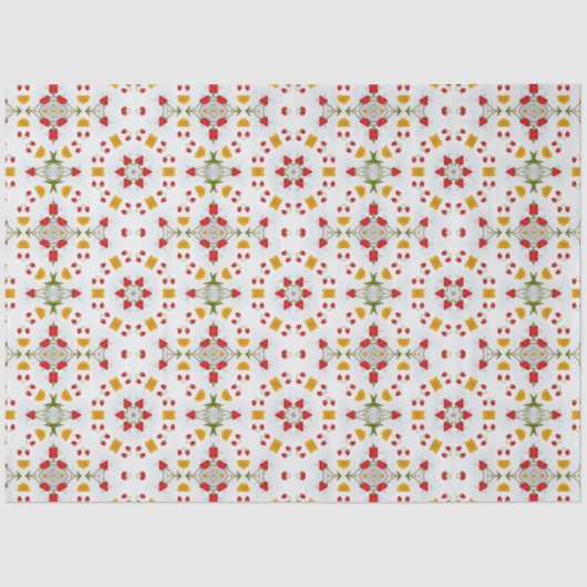 原子中世紀の花ヴィンテージ 薄葉紙 (正面)