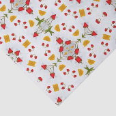 原子中世紀の花ヴィンテージ 薄葉紙 (詳細)