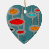 原子中世紀インスパイア抽象芸術 セラミックオーナメント (右)