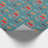 原子中世紀インスパイア抽象芸術 ラッピングペーパー (角)