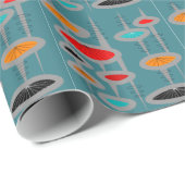 原子中世紀インスパイア抽象芸術 ラッピングペーパー (ロールコーナー)