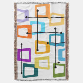 原子中世紀モダン スローブランケット (正面縦)