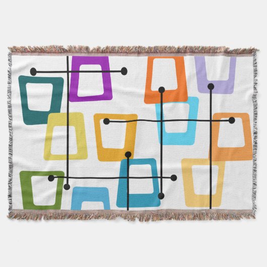 原子中世紀モダン スローブランケット (正面)