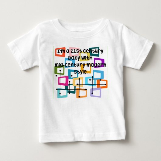 原子中世紀モダン ベビーTシャツ (正面)