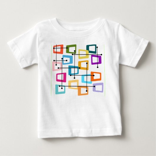 原子中世紀モダン ベビーTシャツ (正面)