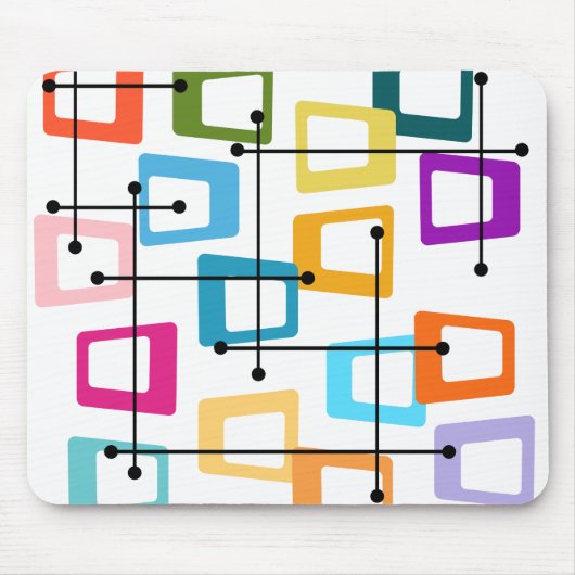 原子中世紀モダン マウスパッド (正面)