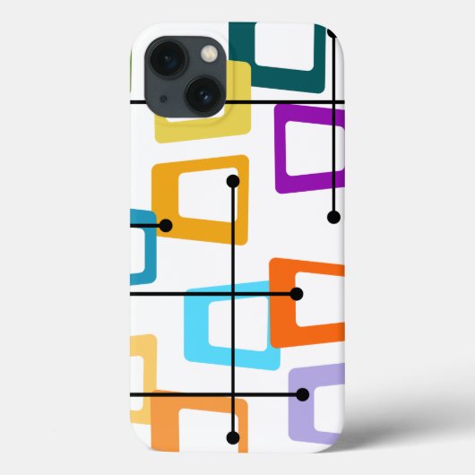 原子中世紀モダン Case-Mate iPhoneケース (裏面)