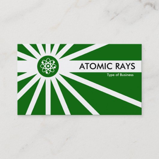 原子光線-暗い草色 名刺 (正面)