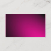 原子円 – スポットライト – ホットピンク 名刺 (裏面)