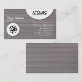 原子円-ブラシをかけられた金属IIの質 名刺 (正面/裏面)