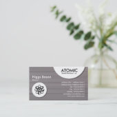 原子円-ブラシをかけられた金属IIの質 名刺 (スタンド正面)