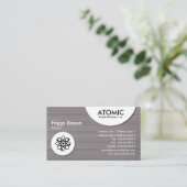 原子円-ブラシをかけられた金属IIの質 名刺 (スタンド正面)