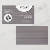 原子円-ブラシをかけられた金属IIの質 名刺 (正面/裏面)