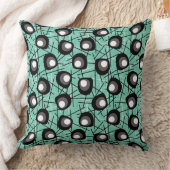 原子円 |世紀中頃モダン |アクア クッション (ブランケット)