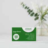 原子円 – 緑(006600) 名刺 (スタンド正面)