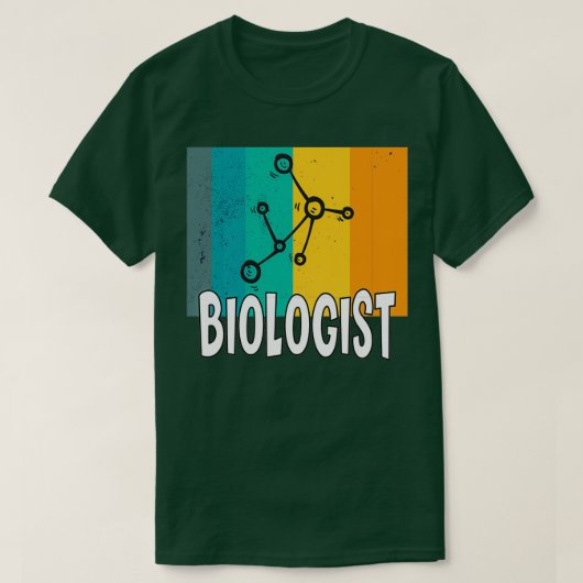 原子分子科学生物学先生ギフトアイディア Tシャツ (デザイン正面)
