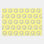 原子分子粒子平和アトムのパターン ラッピングペーパーシート (正面)