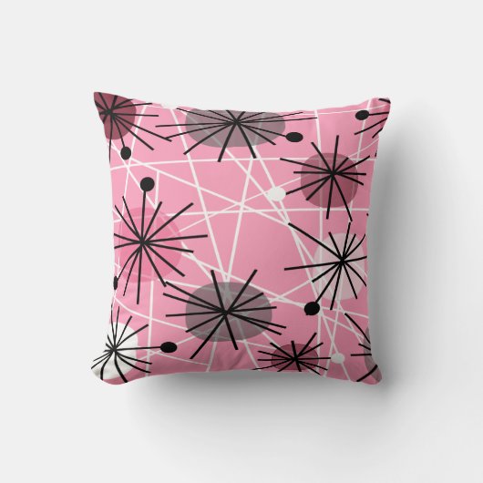 原子刺激を受けたな枕世紀半ばのデザイン クッション (正面)