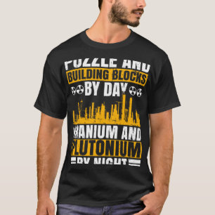 原子力の原子力技術者パパ及び原子力炉 Tシャツ