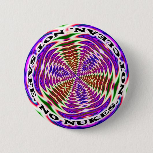 原子力ボタン無し 缶バッジ (正面)