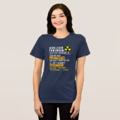 原子力技師の定義 冗談Tシャツ トライブレンドTシャツ (正面全面)