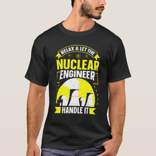原子力技術用原子力発電所引用文 Tシャツ (正面)
