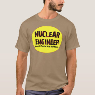 原子力技術者のボタン Tシャツ