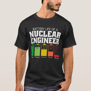 原子力技術者の電池寿命 Tシャツ