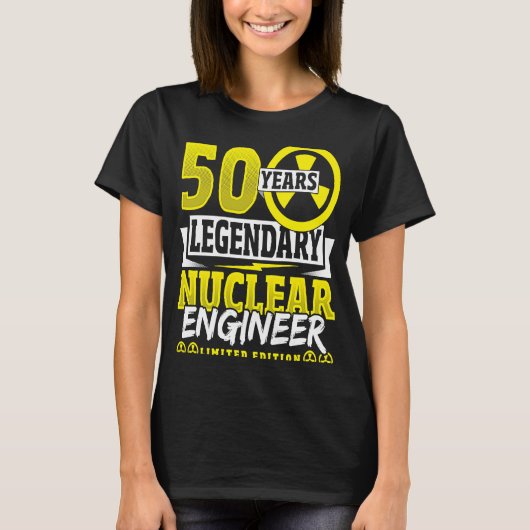 原子力技術者50年誕生日 Tシャツ (正面)