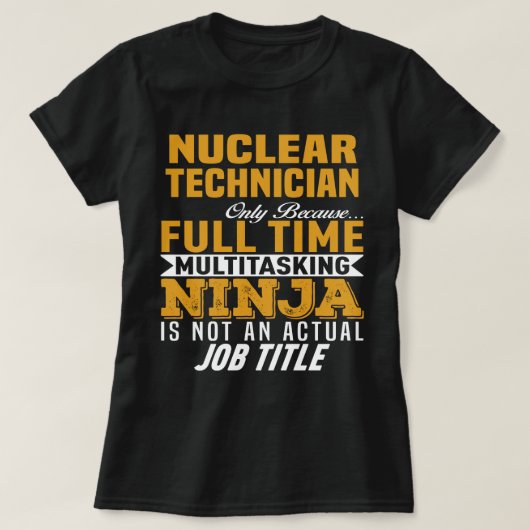原子力技術者 Tシャツ (デザイン正面)