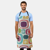 原子力時代のフィールドストーンズカラフル エプロン (着用した状態)