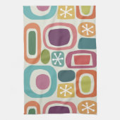 原子力時代のフィールドストーンズカラフル キッチンタオル (縦)