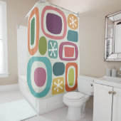 原子力時代のフィールドストーンズカラフル シャワーカーテン (インサイチュ)